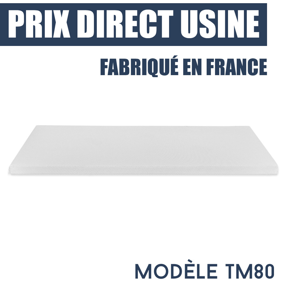 surmatelas memoire de forme TM80