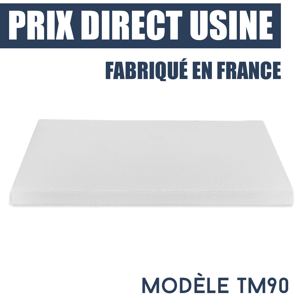 surmatelas memoire de forme TM90